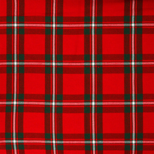 A red and green plaid fabric.
