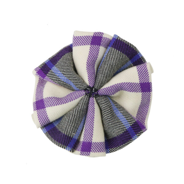 A Merrilees Dress Modern 4in Rosette - Light Weight Premium Wool bow tie on a white background.