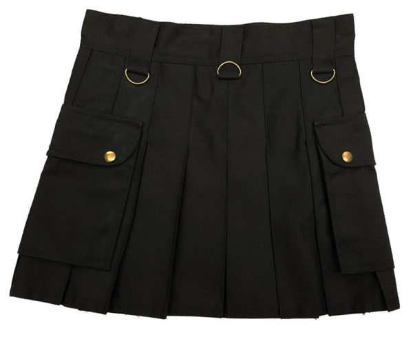 Black Wilderness Mini Skirt Back