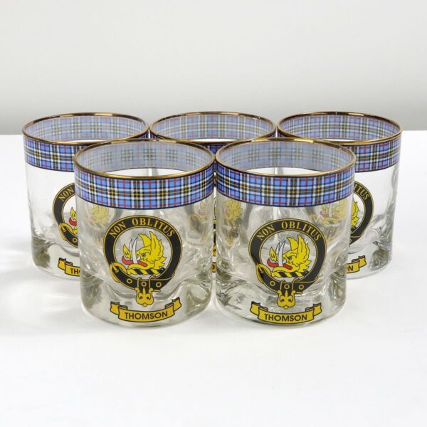 Scottish clan tumblers - set of 6.