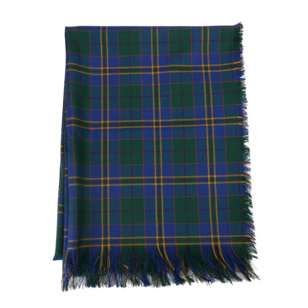 A Kilkenny County - Spring Weight Wool Irish Tartan Stole on a white background.