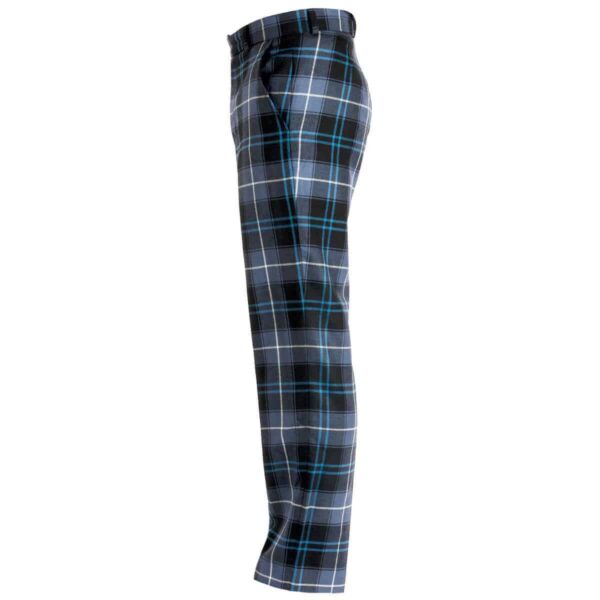 A man's Tartan Trousers Light Weight 11oz Premium Wool on a white background.