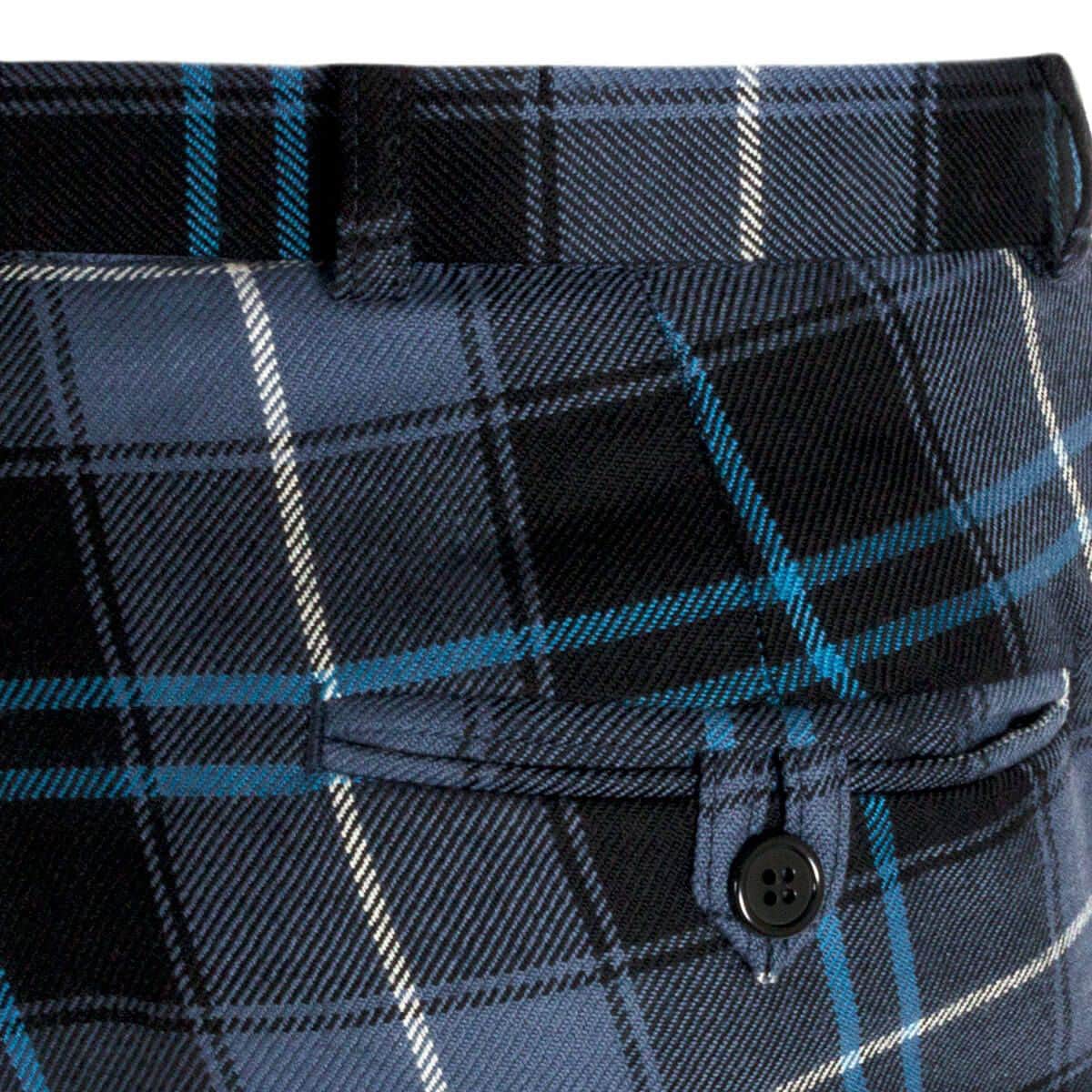 Buy online Blue Checkered Formal Trouser from Bottom Wear for Men by Tahvo  for ₹1279 at 47% off | 2024 Limeroad.com