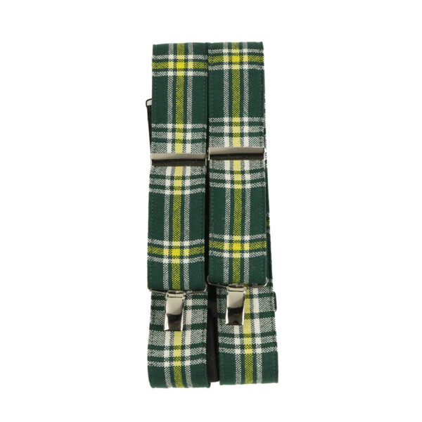 A pair of St Patrick - Spring Weight Tartan Suspenders.