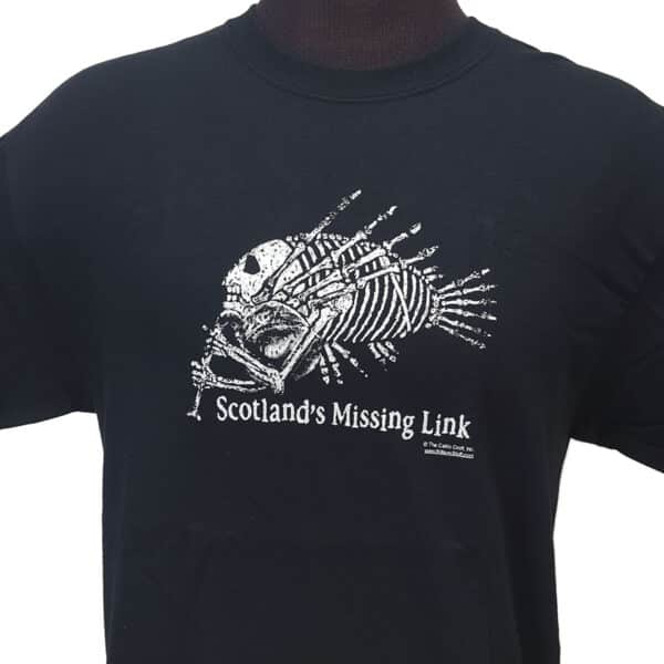 T-shirt featuring T-shirt Scotlands Missing Link.