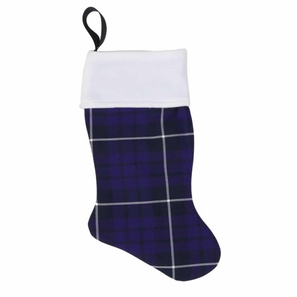 Poly/Viscose Wool Free Scottish tartan stocking.