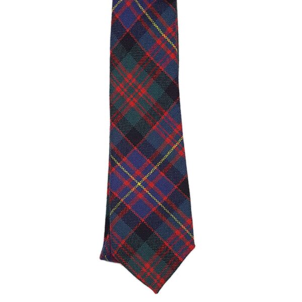 A Cameron of Erracht Child Size Tartan Tie on a white background.