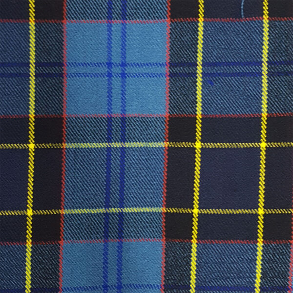 A close up of a plaid fabric, possibly resembling a US Air Force Good Basic Homespun Kilt - Plus Kilt Hanger pattern.