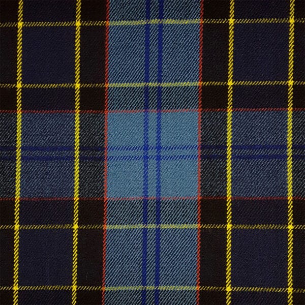 A close up of a plaid fabric.
