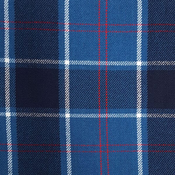 A close up image of a "US Navy Good Basic Homespun Kilt - Plus Kilt Hanger" plaid shirt.